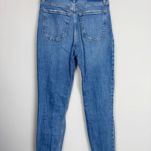 ABERCROMBIE & FITCH | The Mom High Rise Distressed Jeans Women’s Size 26 Long - Picture 9 of 11